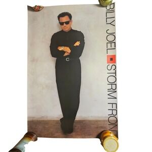 Billy Joel Storm Front‎ Vintage 1989 Promo Album Poster 24x36 Columbia Pop Rock